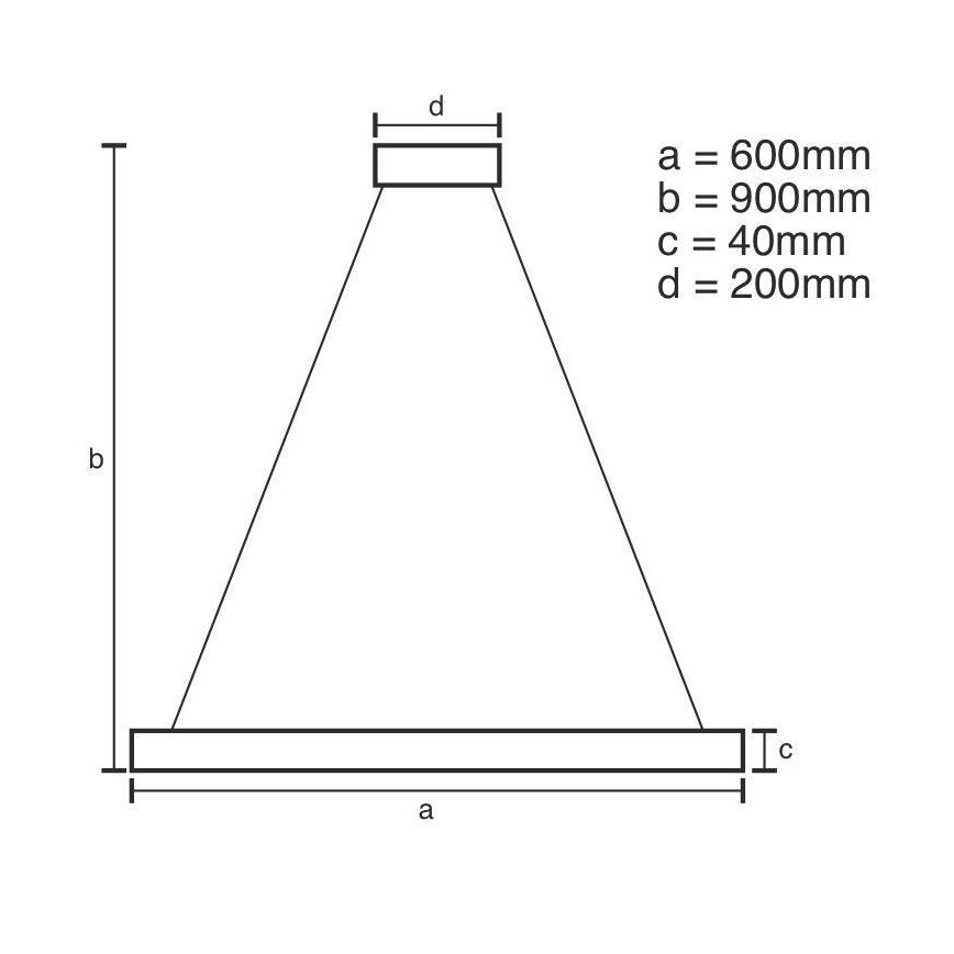 Lámpara de araña LED regulable LED/42W/230V 3000-6500K diá. 60 cm + control remoto