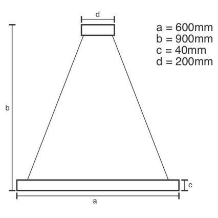 Lámpara de araña LED regulable LED/42W/230V 3000-6500K diá. 60 cm + control remoto