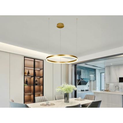 Lámpara de araña LED regulable LED/42W/230V 3000-6500K diá. 60 cm + control remoto