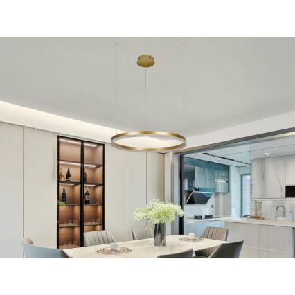 Lámpara de araña LED regulable LED/42W/230V 3000-6500K diá. 60 cm + control remoto