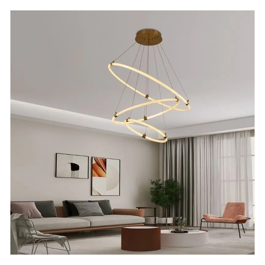 Lámpara de araña LED regulable LED/45W/230V 3000-6500K diá. 80 cm + control remoto