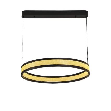 Lámpara de araña LED regulable LED/45W/230V 3000-6500K diá. 60 cm negro + control remoto