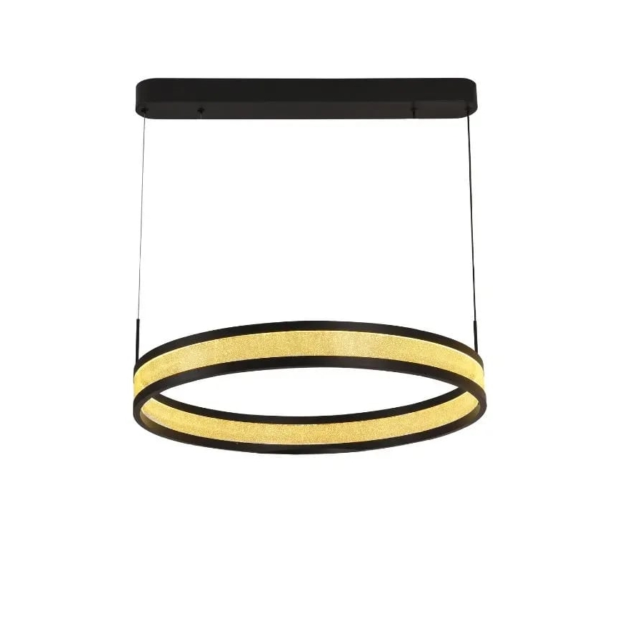 Lámpara de araña LED regulable LED/45W/230V 3000-6500K diá. 60 cm negro + control remoto