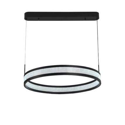 Lámpara de araña LED regulable LED/45W/230V 3000-6500K diá. 60 cm negro + control remoto