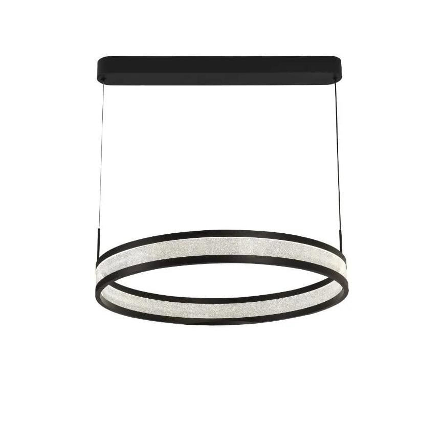 Lámpara de araña LED regulable LED/45W/230V 3000-6500K diá. 60 cm negro + control remoto