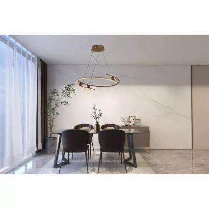 Lámpara de araña LED regulable LED/50W/230V 3000-6500K diá. 60 cm + control remoto