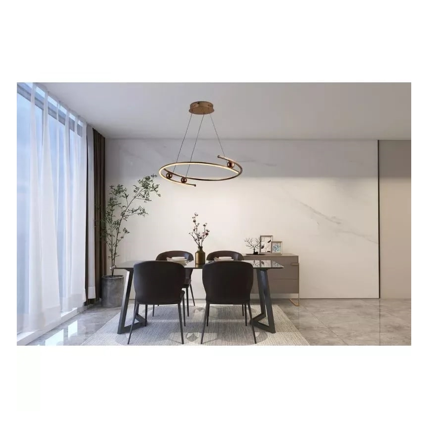 Lámpara de araña LED regulable LED/50W/230V 3000-6500K diá. 60 cm + control remoto