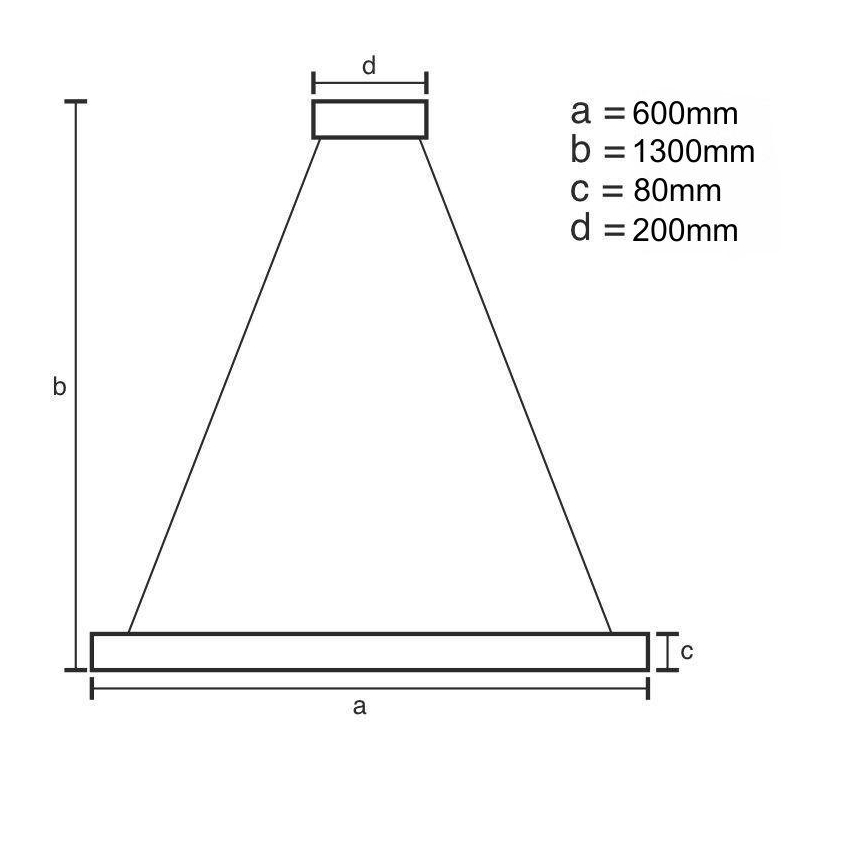 Lámpara de araña LED regulable LED/50W/230V 3000-6500K diá. 60 cm + control remoto