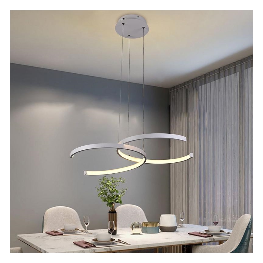 Lámpara de araña LED regulable LED/50W/230V 3000-6500K + mando a distancia