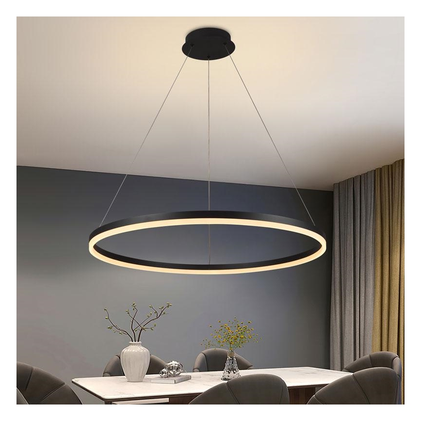 Lámpara de araña LED regulable LED/55W/230V 3000-6500K diá. 80 cm + control remoto