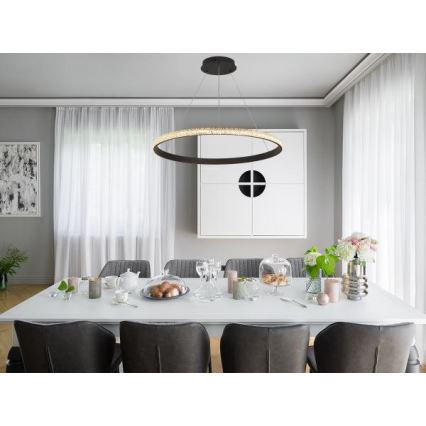 Lámpara de araña LED regulable LED/55W/230V 3000-6500K diá. 80 cm + control remoto