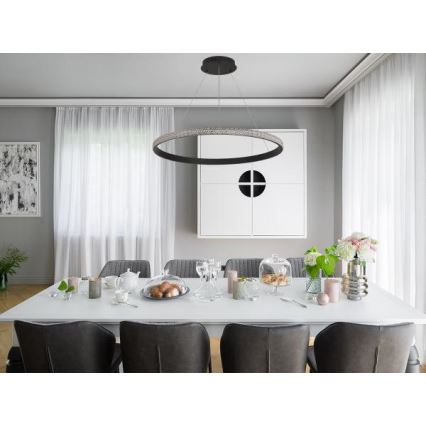 Lámpara de araña LED regulable LED/55W/230V 3000-6500K diá. 80 cm + control remoto