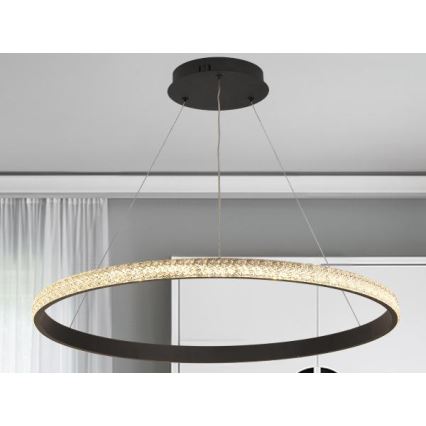 Lámpara de araña LED regulable LED/55W/230V 3000-6500K diá. 80 cm + control remoto