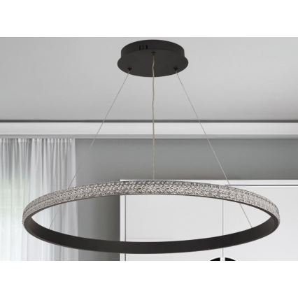 Lámpara de araña LED regulable LED/55W/230V 3000-6500K diá. 80 cm + control remoto