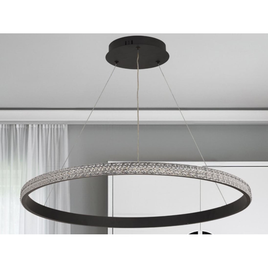 Lámpara de araña LED regulable LED/55W/230V 3000-6500K diá. 80 cm + control remoto
