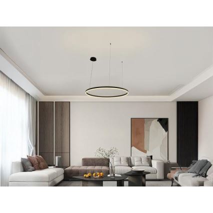 Lámpara de araña LED regulable LED/55W/230V 3000-6500K diá. 80 cm + control remoto
