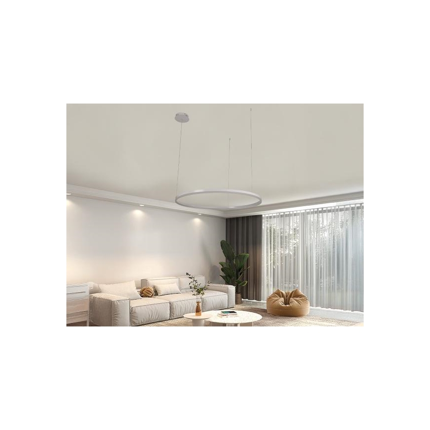 Lámpara de araña LED regulable LED/55W/230V 3000-6500K diá. 80 cm + control remoto