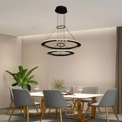 Lámpara de araña LED regulable LED/65W/230V 3000-6500K + control remoto