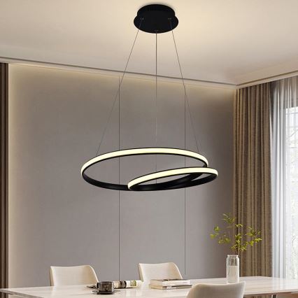 Lámpara de araña LED regulable LED/65W/230V 3000-6500K diá. 56 cm + control remoto