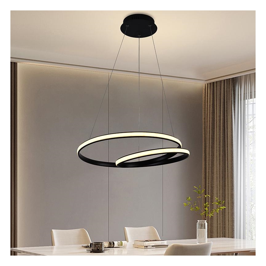 Lámpara de araña LED regulable LED/65W/230V 3000-6500K diá. 56 cm + control remoto