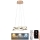 Lámpara de araña LED regulable LED/65W/230V 3000-6500K diá. 48 cm dorado + control remoto