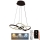 Lámpara de araña LED regulable LED/65W/230V 3000-6500K diá. 48 cm marrón + control remoto