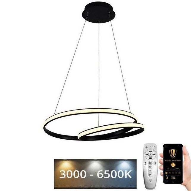 Lámpara de araña LED regulable LED/65W/230V 3000-6500K diá. 56 cm + control remoto