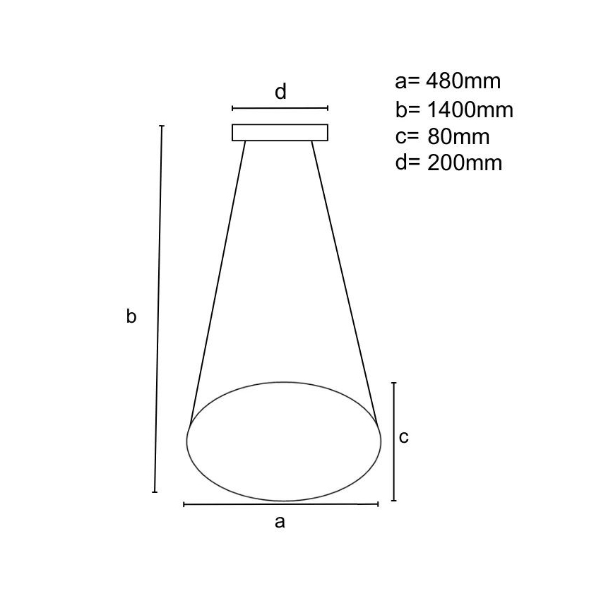 Lámpara de araña LED regulable LED/65W/230V 3000-6500K diá. 48 cm dorado + control remoto