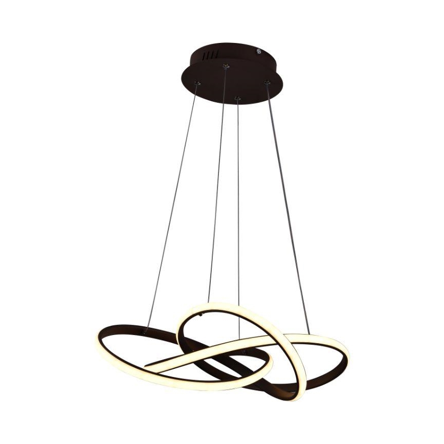 Lámpara de araña LED regulable LED/65W/230V 3000-6500K diá. 48 cm marrón + control remoto