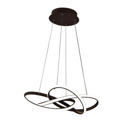 Lámpara de araña LED regulable LED/65W/230V 3000-6500K diá. 48 cm marrón + control remoto