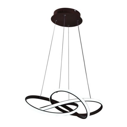 Lámpara de araña LED regulable LED/65W/230V 3000-6500K diá. 48 cm marrón + control remoto