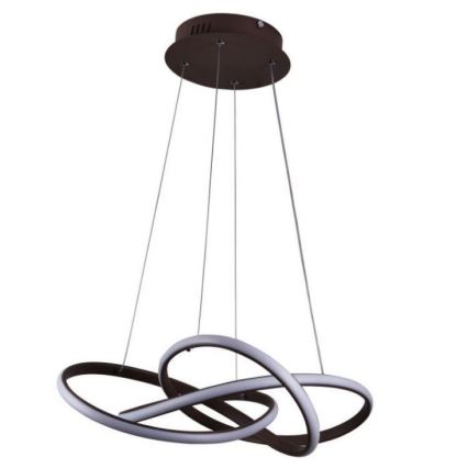 Lámpara de araña LED regulable LED/65W/230V 3000-6500K diá. 48 cm marrón + control remoto