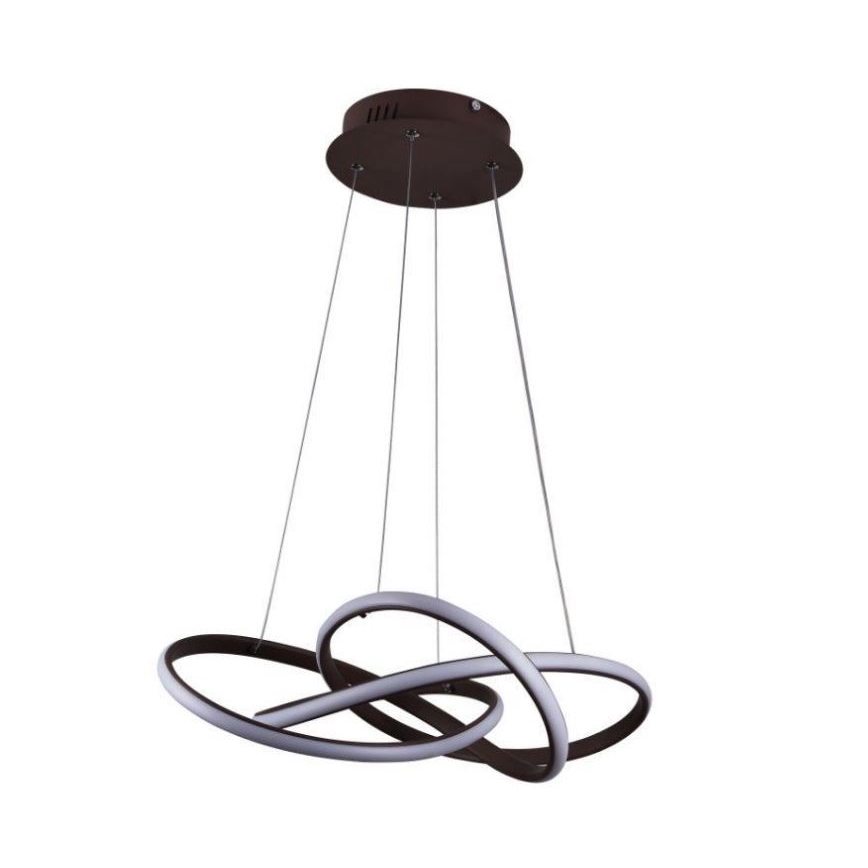 Lámpara de araña LED regulable LED/65W/230V 3000-6500K diá. 48 cm marrón + control remoto