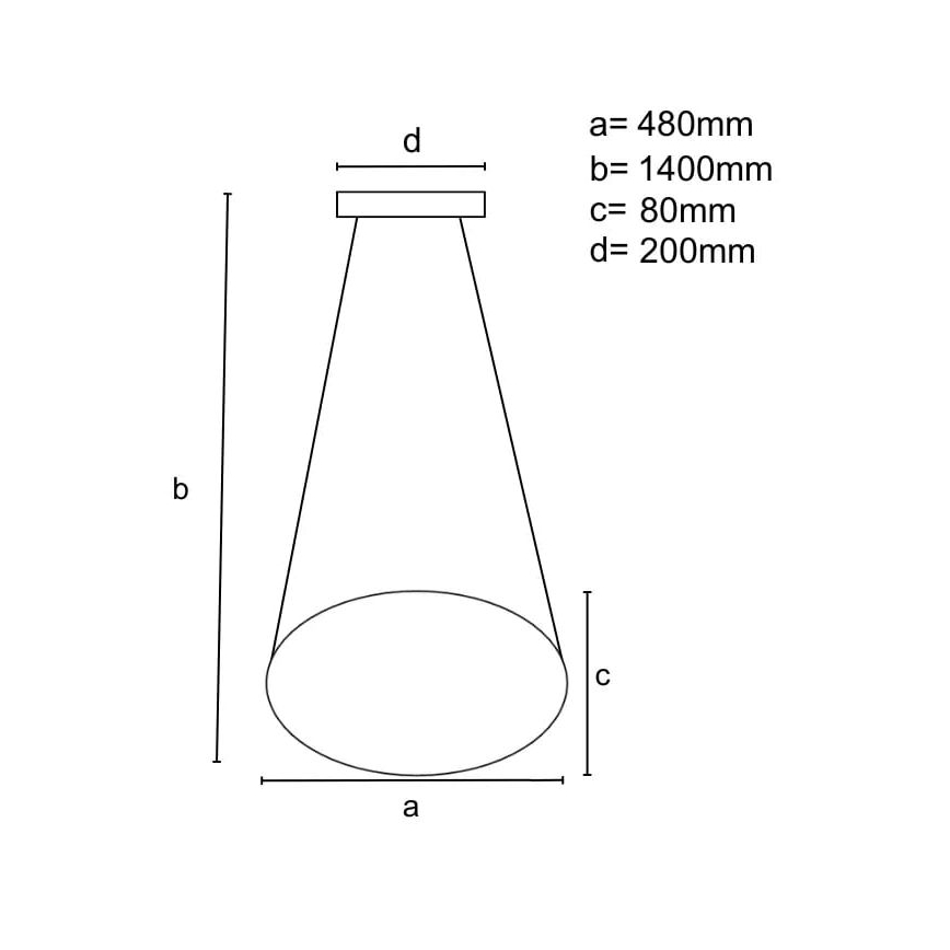 Lámpara de araña LED regulable LED/65W/230V 3000-6500K diá. 48 cm marrón + control remoto