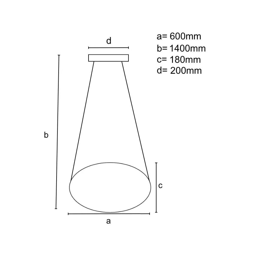 Lámpara de araña LED regulable LED/70W/230V 3000-6500K diá. 60 cm blanco + control remoto