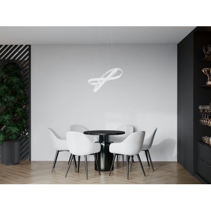 Lámpara de araña LED regulable LED/70W/230V 3000-6500K diá. 55 cm blanco + control remoto
