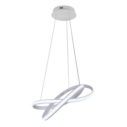 Lámpara de araña LED regulable LED/70W/230V 3000-6500K diá. 55 cm blanco + control remoto