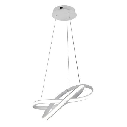 Lámpara de araña LED regulable LED/70W/230V 3000-6500K diá. 55 cm blanco + control remoto