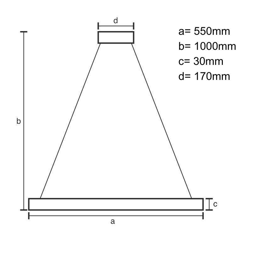 Lámpara de araña LED regulable LED/70W/230V 3000-6500K diá. 55 cm blanco + control remoto