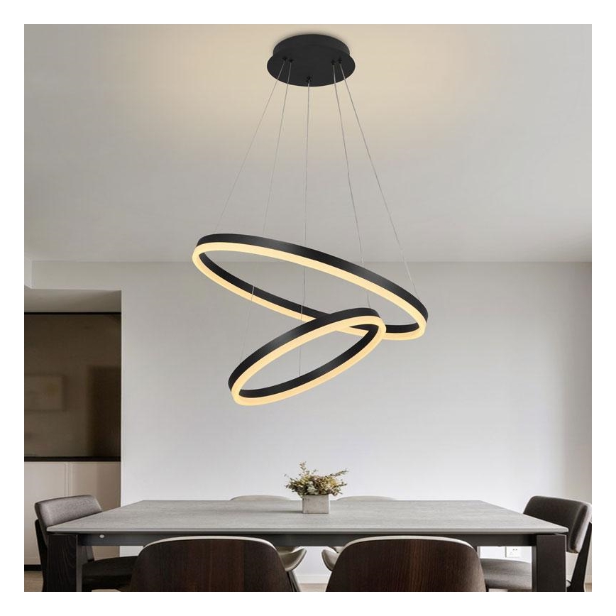 Lámpara de araña LED regulable LED/70W/230V 3000-6500K diá. 60 cm + control remoto