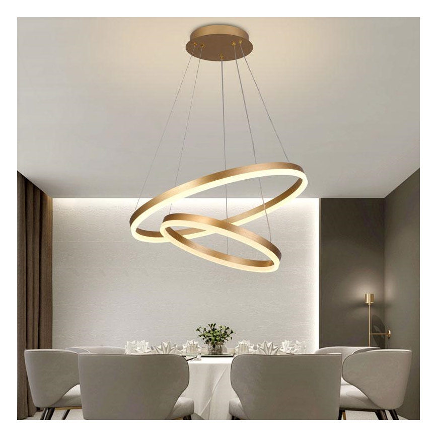 Lámpara de araña LED regulable LED/70W/230V 3000-6500K diá. 60 cm + control remoto