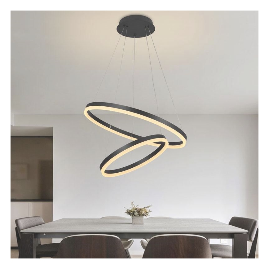 Lámpara de araña LED regulable LED/70W/230V 3000-6500K diá. 60 cm + control remoto