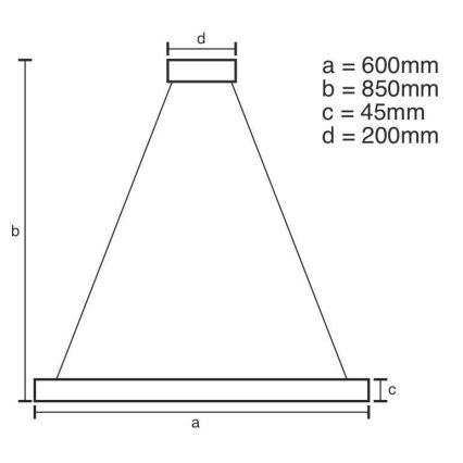 Lámpara de araña LED regulable LED/70W/230V 3000-6500K diá. 60 cm + control remoto