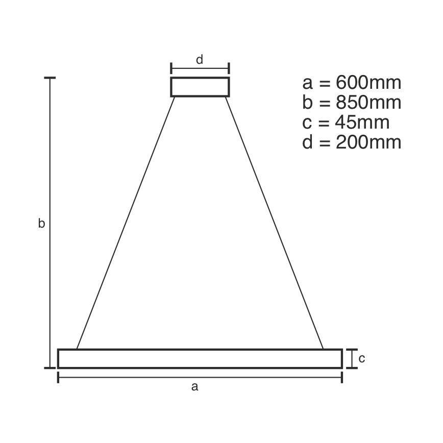 Lámpara de araña LED regulable LED/70W/230V 3000-6500K diá. 60 cm + control remoto