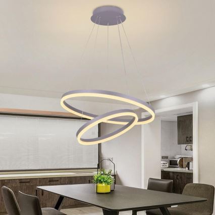 Lámpara de araña LED regulable LED/70W/230V 3000-6500K diá. 60 cm + control remoto