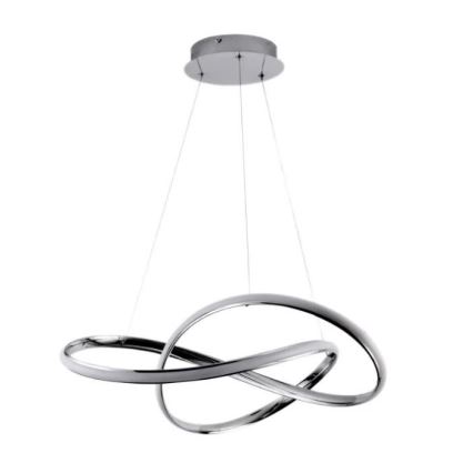 Lámpara de araña LED regulable LED/70W/230V 3000-6500K diá. 60 cm cromo brillante + control remoto