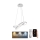 Lámpara de araña LED regulable LED/70W/230V 3000-6500K diá. 55 cm blanco + control remoto