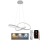 Lámpara de araña LED regulable LED/70W/230V 3000-6500K diá. 55 cm + control remoto