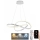 Lámpara de araña LED regulable LED/70W/230V 3000-6500K diá. 60 cm blanco + control remoto