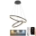 Lámpara de araña LED regulable LED/70W/230V 3000-6500K diá. 60 cm + control remoto